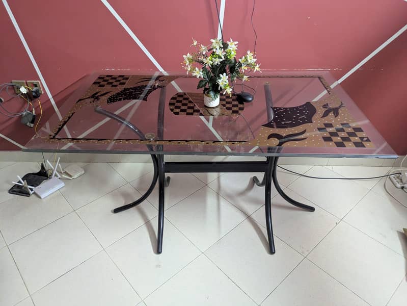 GLASS DINING TABLE 1