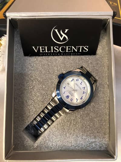 Rolex blue dail Arabic watch