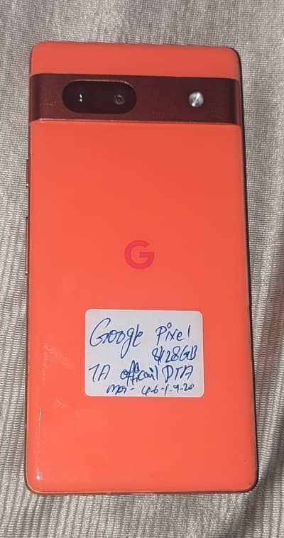 Google pixel 7A official PTA