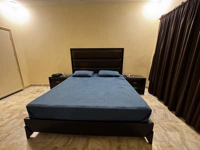 King Size Bed With Side Tables and Dresser