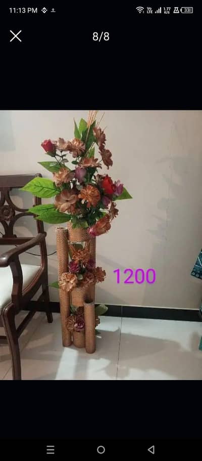 Artificial decorative plants flowers