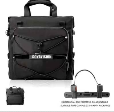 2pc 20L Motorcycle Bag Side Saddlebag Universal Motorbike Luggage Pan