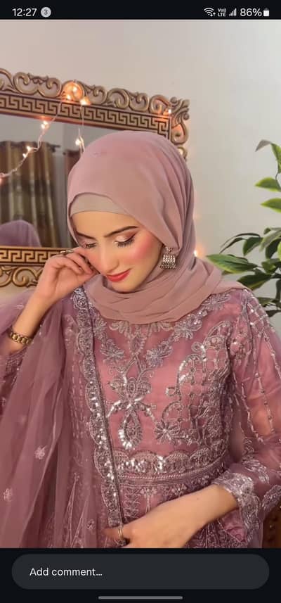 Premium Net Embroidered Maxi – One Time Worn