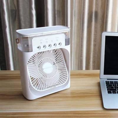 Portable 5 Mist Fan 3 Speed Fan Mini Air Cooler Fan O32148O966O
