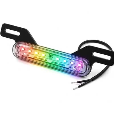 RGB Motorcycle License plate Light 12volt