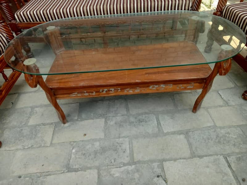 solid wood double bed with 2 side tables 4