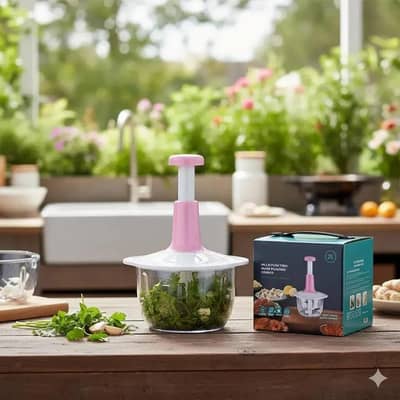 : 1 x Vegetable Cutter. Capacity: 1.5 Liters  push Cutter