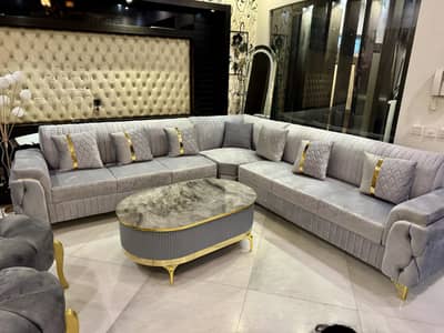 Few months used 7,seater Lshape sofa set excellent condition