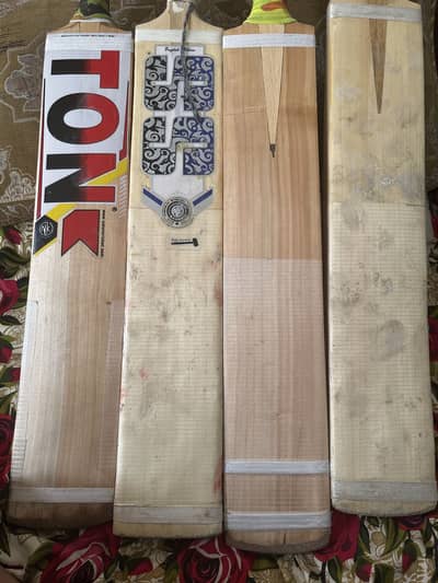 Pack of four hardball cricket bat