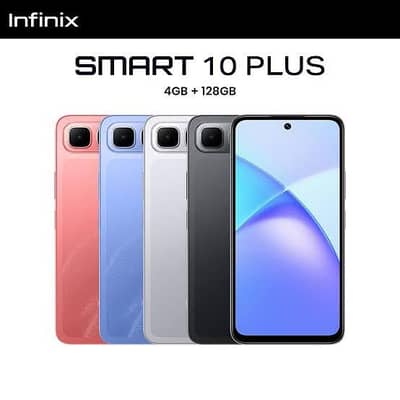 box pack Infinix smart 10 plus 4+4 128. new