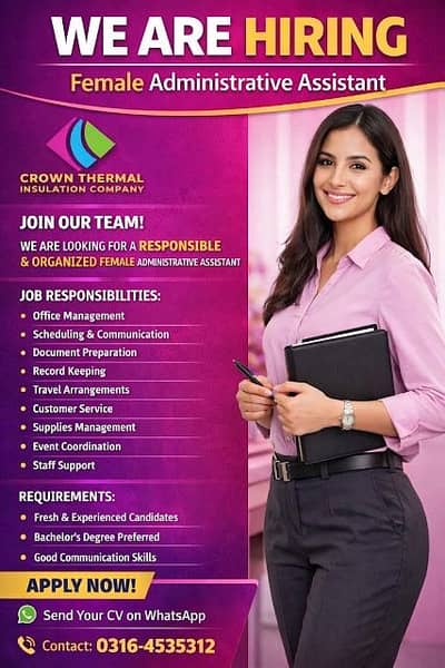 Female administrative assistant