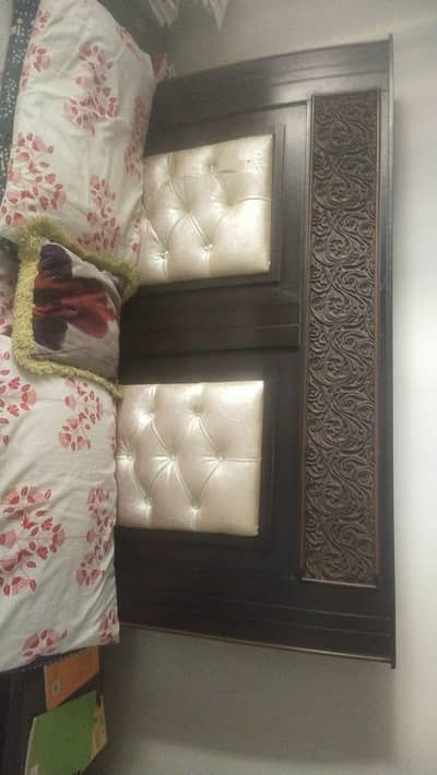 Bed with side tables