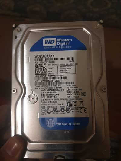 250gb x 2 hard disks available for sell
