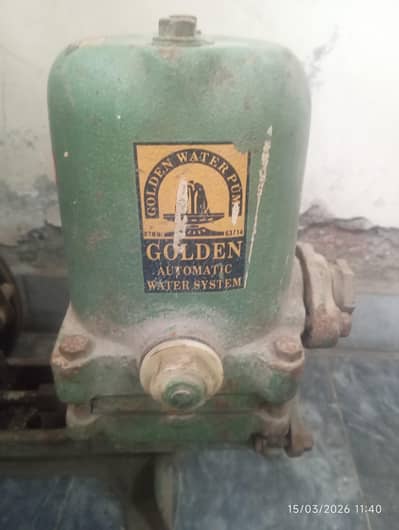 Golden water suction pump and motor