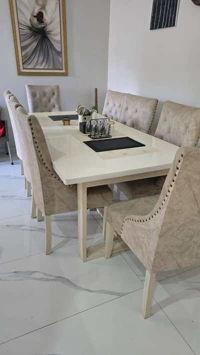 8-Chairs Dining Table Set for sale urgently.