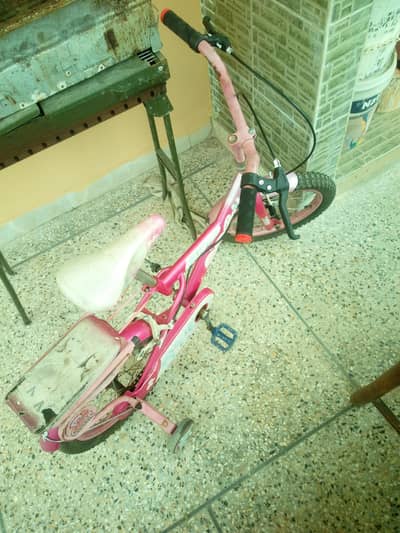 fully functional bike with removal helper wheels