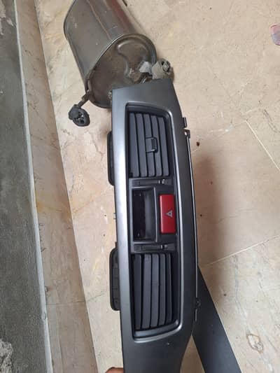 mitsubishi lancer ac vent dashboard patti  with clock and button