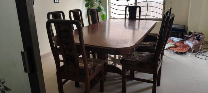 8 Seater dining table with chairs