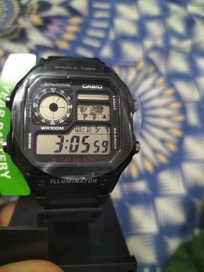Casio Digital Watch (AE-1200WH-1AVCF)
