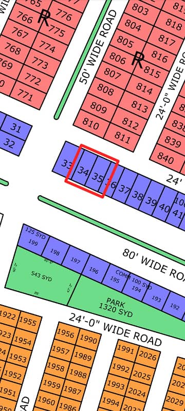 C-34, 100 Sq Yard, Gold Block