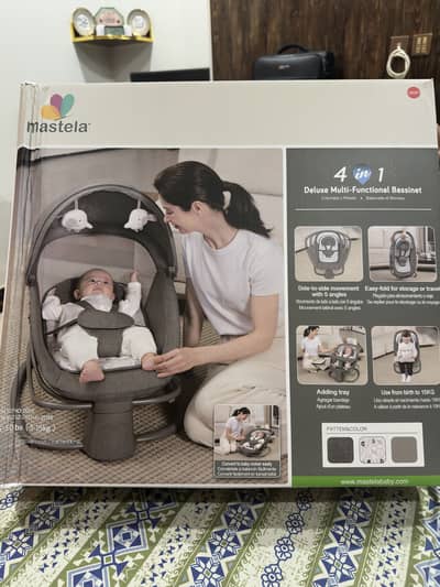 Mastela Deluxe 4 in 1 Baby Rocker & Baby Bouncer for new born- New