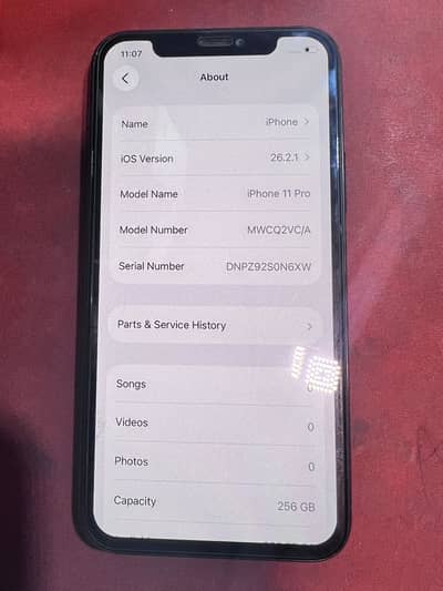 I phone 11 Pro  PTA  approved/ 256Gb only sit For Sel