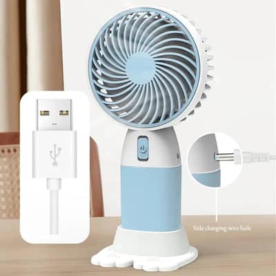 Rechargeable Portable Mini Desk Fan – USB Cooling Fan