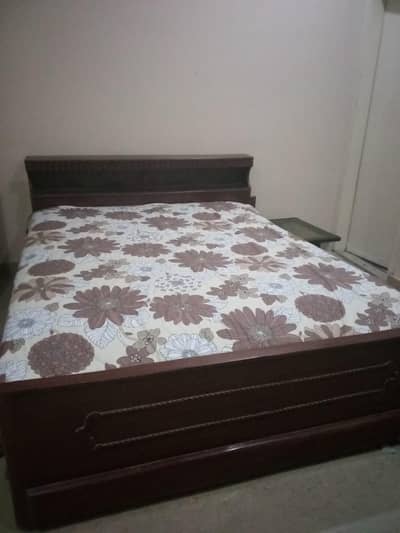 Double Bed with Mattress - Price can be negotiable