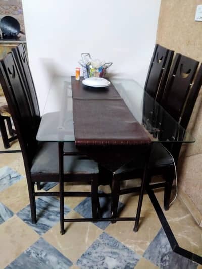 Dining table with chairs