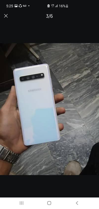 samsung s10 plus 5g 16 256 pach ha phone 1 sim chailti ha back change