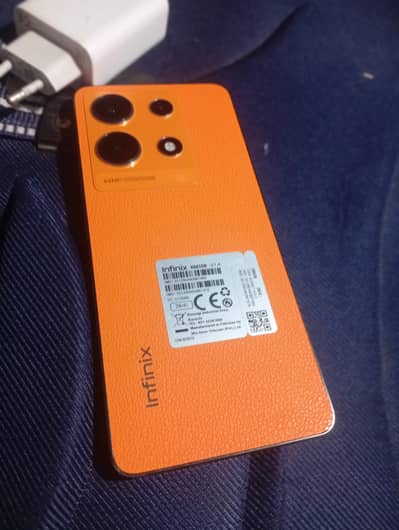 Infinix note 30, 8GB RAM, 256GB Storage, orange color, one year old, i