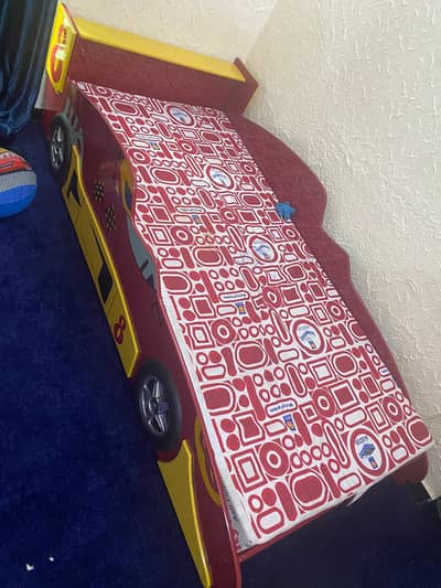 Racing Car shaped Boy Single Bed for sale in Islamabad