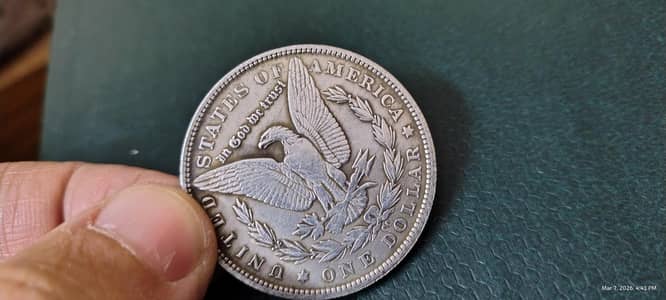 American Antique 1892 Morgan Dollar Coin,USA Old Morgan, Rare USA Coin