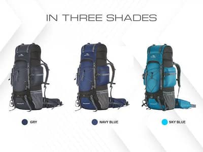 camping and hiking bags and. gear