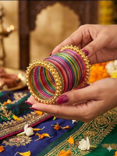 Kashmiri bangles set