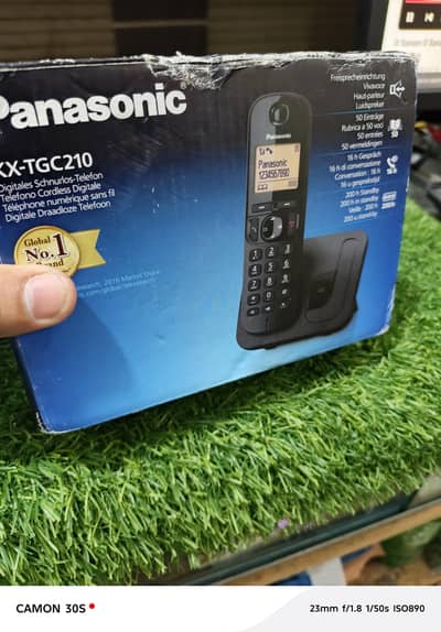 Panasonic Wireless Landline Phone Noice Reduction (KX-TGC210) Black UK