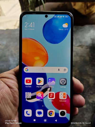 Redmi not 11 full box no open no repear 10bi9 only call kare