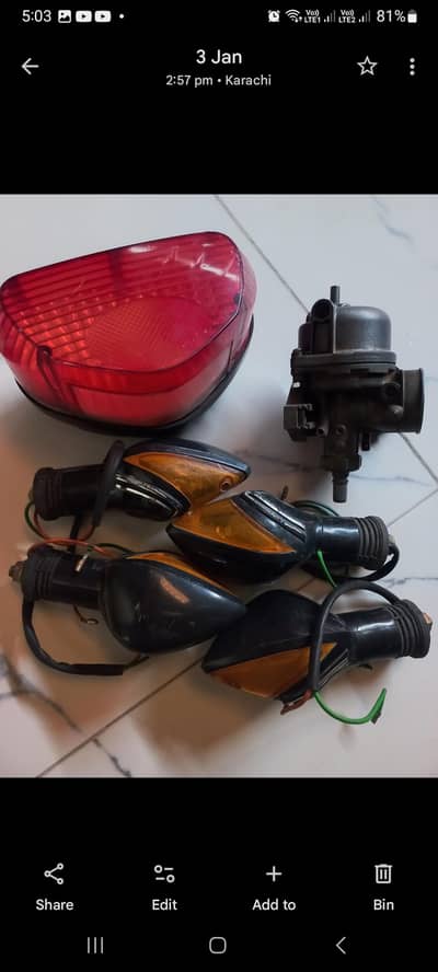 Bike Indicators and back light, CDI