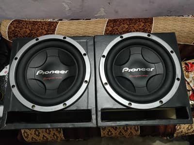 Dual 12" Pioneer Subwoofers