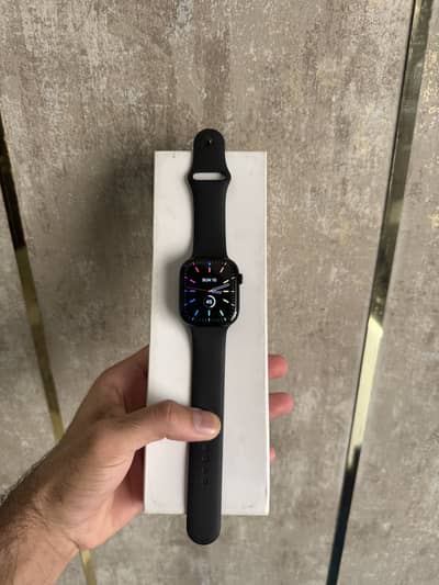 Apple watch series 10 46mm jet black with complete box 10/10