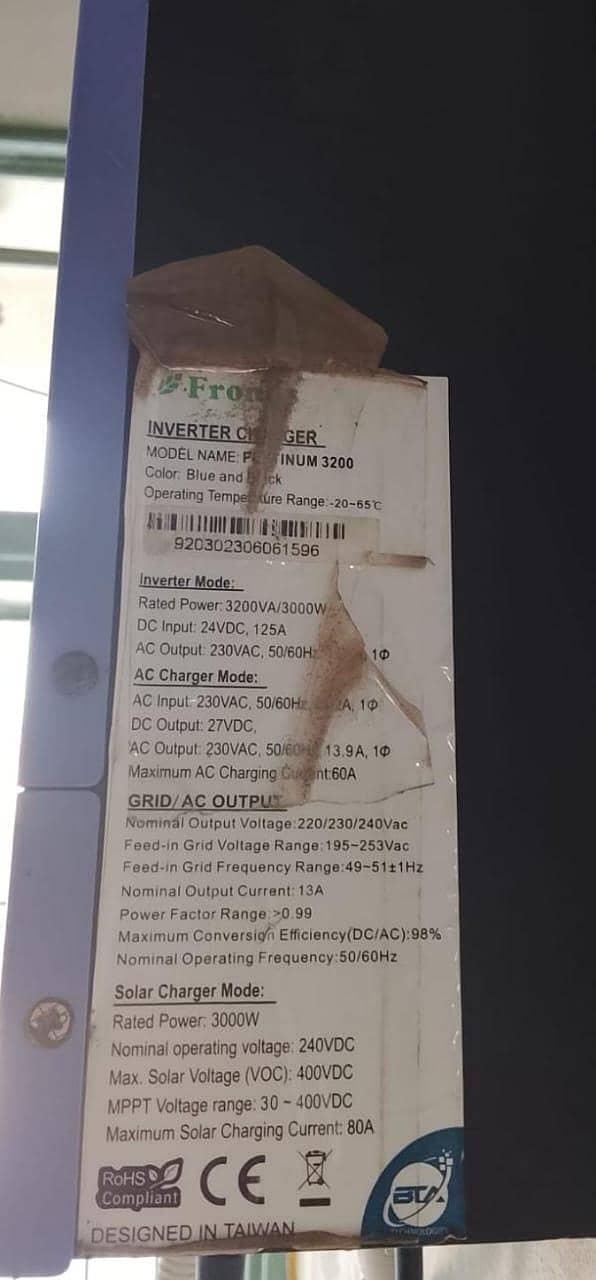 فرونس کا 3.2 کے وی انورٹر 2