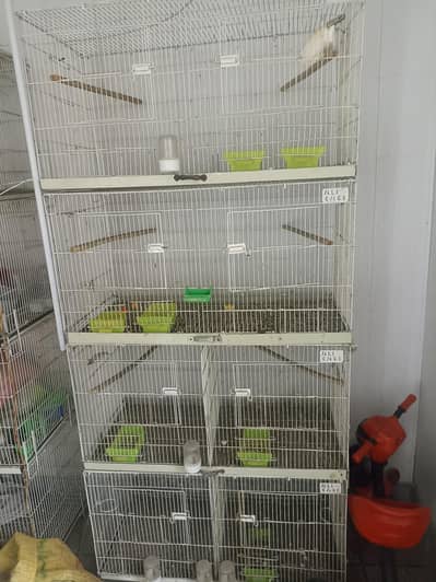4 Portion used cages