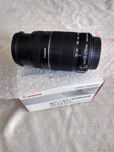 Canon EF-S 55-250mm f/4.0-5.6 IS II Lens For Dslr