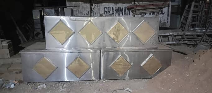 stainless steel counter