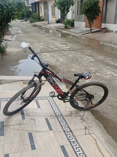 space baby bicycle red and black