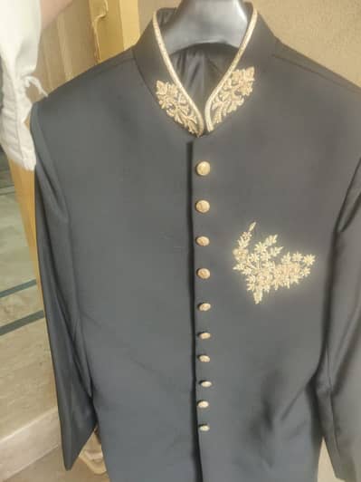 Brand new Sherwani, stitched by on order, dabka work