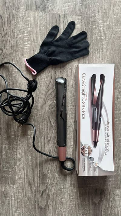 Straightener & Curler 2in1 with Box