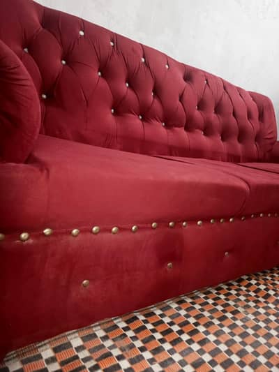 sofa for sale completely wood material Good condition