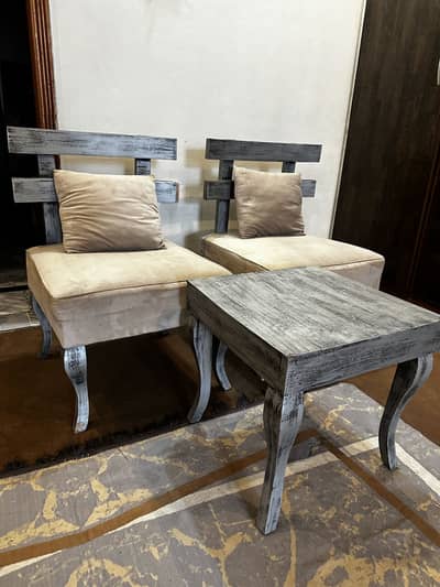 Coffee table and chairs