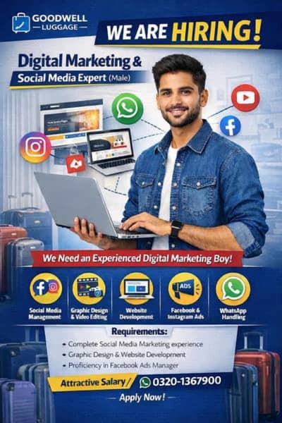 Social Media Marketer & Graphics Designer Required | Online Job